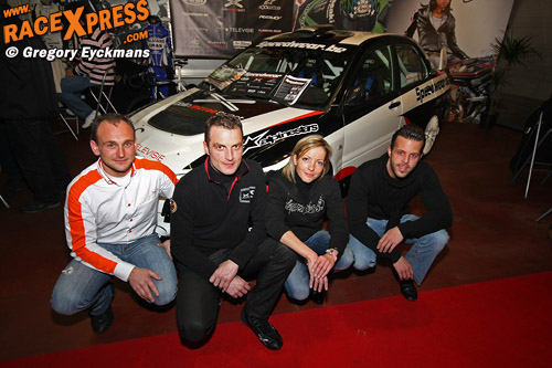 vlnr: Wim Eyckmans - Peter Hopmans en Hilde Gijsbrechts - Anthony Kumpen